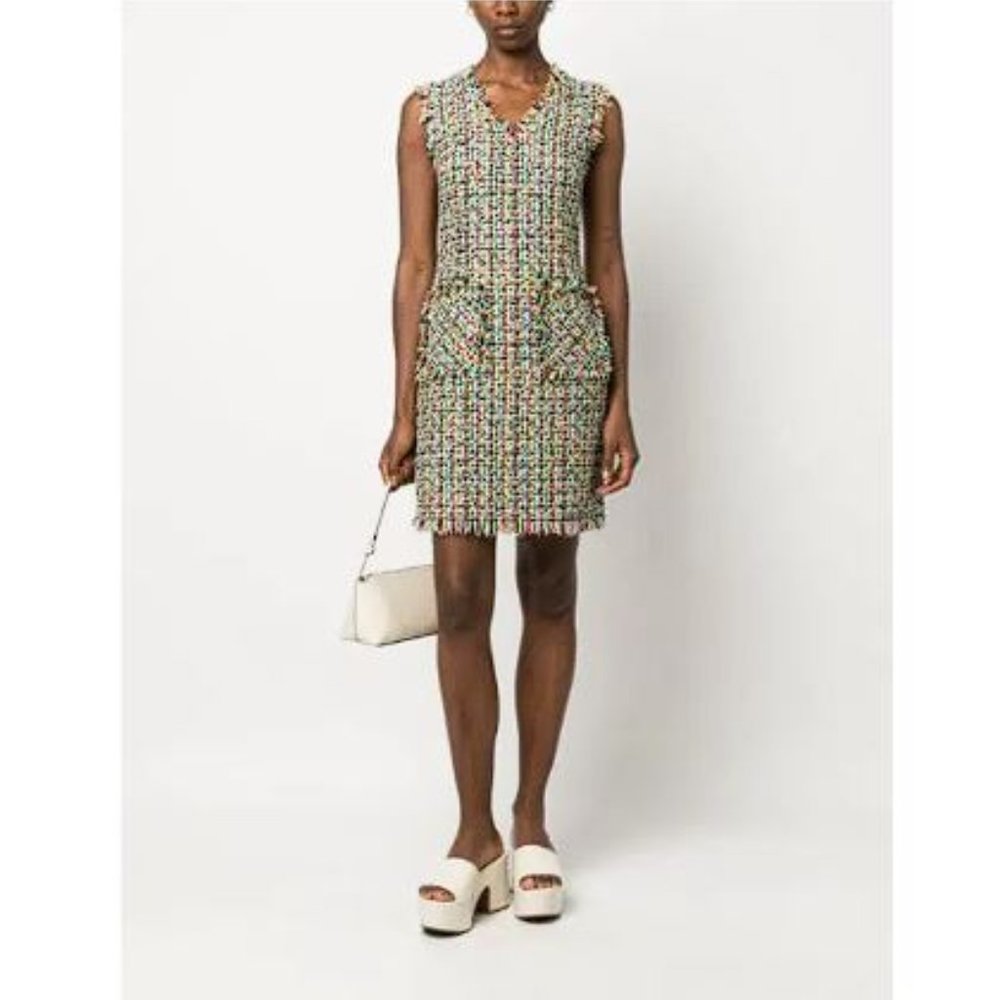 CALLAS MILANO Colette Abstract Pattern Minidress Size XS in Yellow